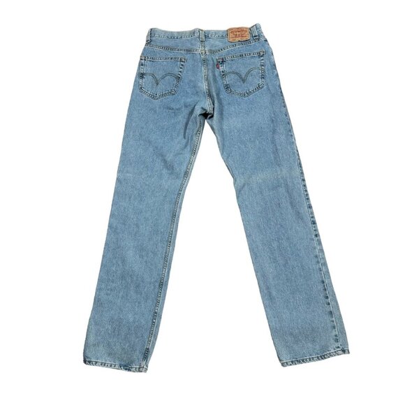 LEVIS 505 Regular Fit Jeans 34x36 Light Blue Y2K - Picture 11 of 14